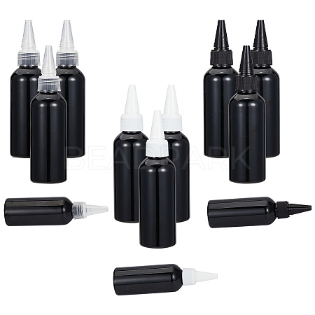 12Pcs 3 Colors PP Plastic Glue Dispensing Bottles AJEW-GO0001-27-1