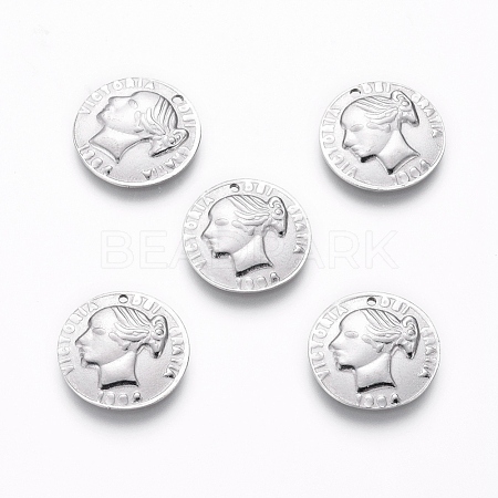 304 Stainless Steel Charms STAS-G214-49P-1
