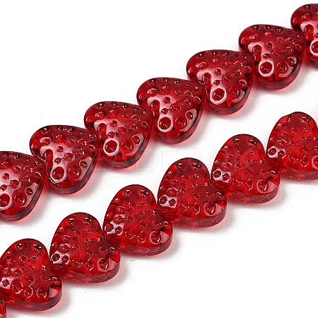 Transparent Glass Beads Strands X-GLAA-H038-01F-1