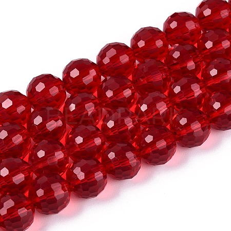 Transparent Glass Bead Strands GLAA-R095-12mm-27-1