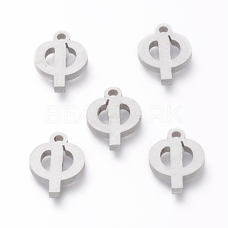 Tarnish Resistant 304 Stainless Steel Pendants STAS-A045-22P-1