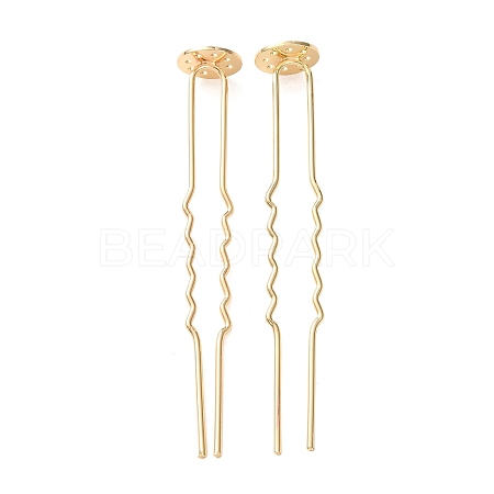 Brass Hair Fork Findings KK-H298-02A-1