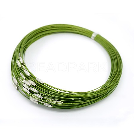 Steel Wire Necklace Cord X-TWIR-SW001-7-1-1
