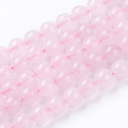 Natural Rose Quartz Bead Strands X-G-R193-13-8mm-1