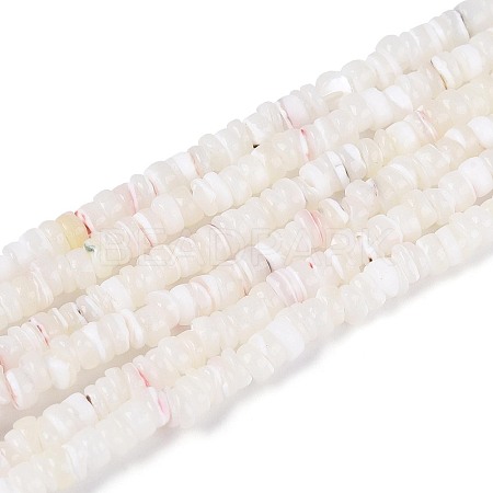 Natural Trochid Shell/Trochus Shell Beads Strands SSHEL-N040-21H-1