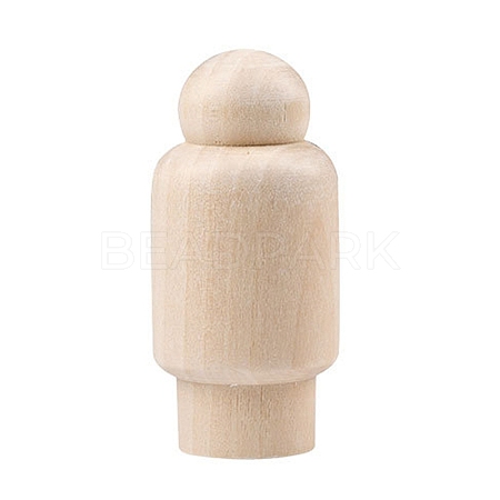 Unfinished Wooden Peg Dolls WOCR-PW0003-72E-1