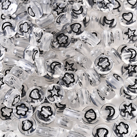 Transparent Acrylic Beads TACR-YW0001-12B-1
