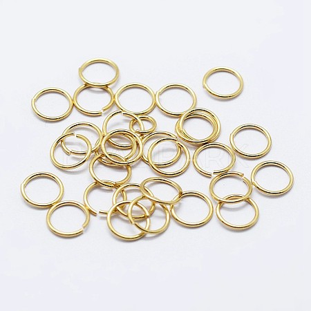 925 Sterling Silver Saw Cut Open Jump Rings STER-F036-02G-1x5mm-1