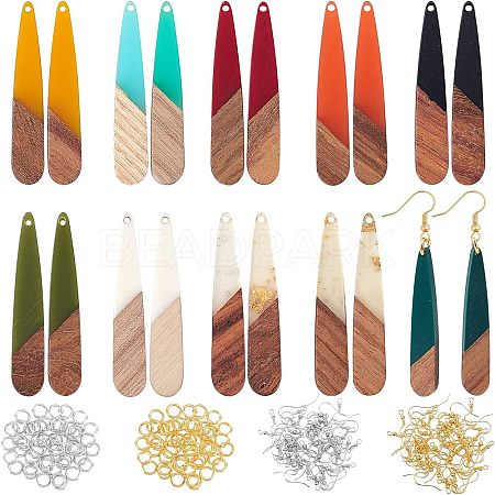DIY Teardrop Dangle Earring Making Kits DIY-OC0006-32-1
