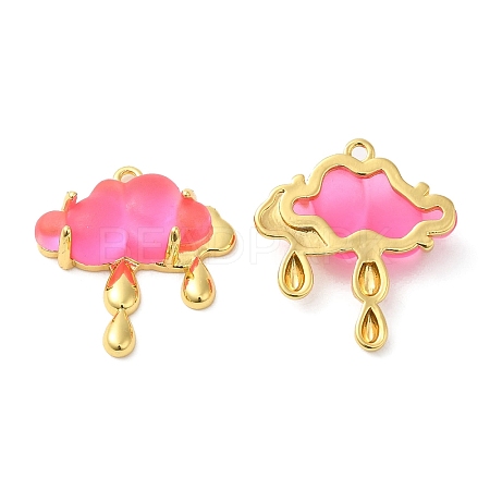 Translucent Resin Pendants KK-C023-04A-1