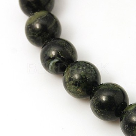 Natural Kambaba Jasper Beads Strands G-G394-8mm-1
