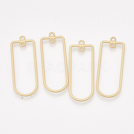Smooth Surface Alloy  2-Loop Link Pendants X-PALLOY-T067-54MG-1