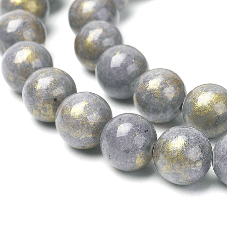 Natural Mashan Jade Beads Strands G-P232-01-A-10mm-1