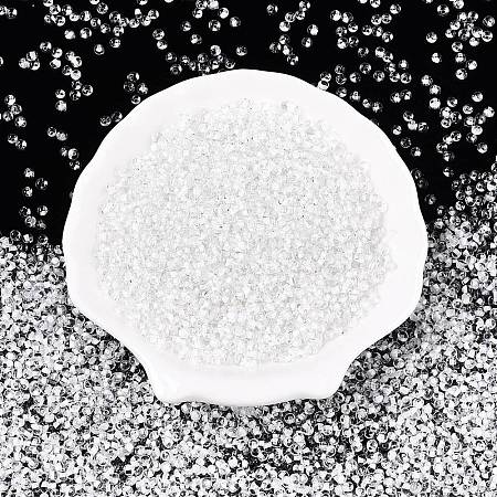 8/0 Inside Colours Transparent Glass Seed Beads SEED-T007-06B-1