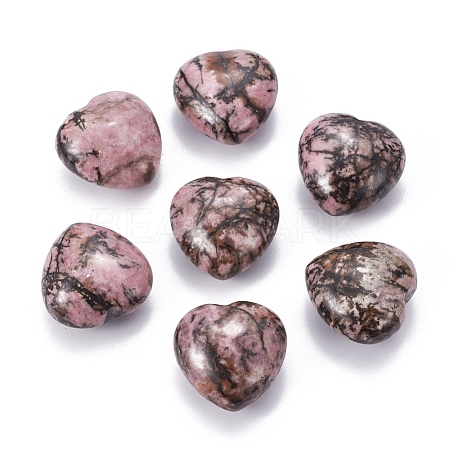Natural Rhodonite Heart Love Stone X-G-I219-04A-1