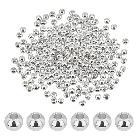 300Pcs Rack Plating Brass Spacer Beads KK-PH0012-43B-S-1