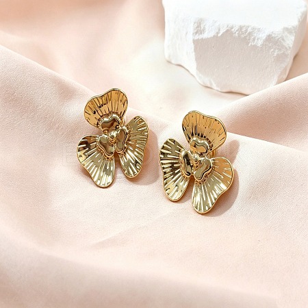 304 Stainless Steel Stud Earrings for Women SA-CBA63C1-03G-1