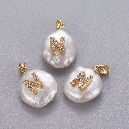 Natural Cultured Freshwater Pearl Pendants KK-L187-A-01N-1