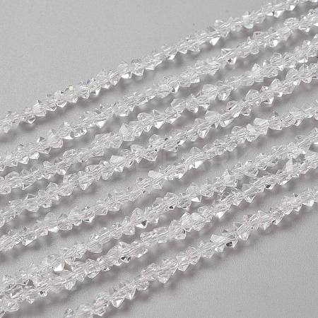 Transparent Solid Color Glass Beads Strands X-GLAA-L031-01-B01-1