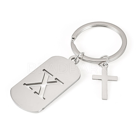 1Pc Stainless Steel Keychains KEYC-TADJ0001-08X-1