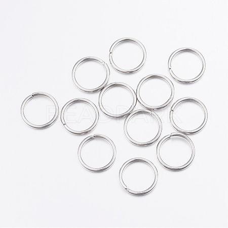Tarnish Resistant 304 Stainless Steel Open Jump Rings STAS-P151-01-1