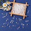 500Pcs Plastic Glue-on Flat Pad Bails KY-YW0002-14-4