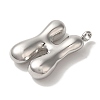 Non-Tarnish 304 Stainless Steel Pendants STAS-M017-08P-08-2