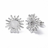 Non-Tarnish 304 Stainless Steel Stud Earring Findings STAS-F286-04P-1