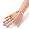 Valentine's Day Stretch Charm Bracelets BJEW-JB05639-01-4