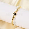 Brass Multi-strand Bracelets BJEW-M056-09G-04-2