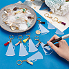 Trumpet Shape Transparent Blank Acrylic Keychain KEYC-AB00057-3