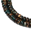 Assembled Natural Malachite & Bronzite Beads Strands G-A230-C02-01-4