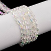 Electroplate Glass Beads Strands X-EGLA-D031-01-01-6
