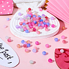 120Pcs 6 Colors Acrylic Beads SACR-TA0001-26-5