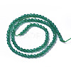 Natural Dyed & Heated Green Onyx Agate Beads Strands X-G-F596-12B-4mm-2
