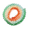 Gradient Color Baking Paint Glass Bead Strands X1-DGLA-A039-T2mm-A013-2