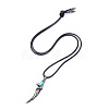 Alloy Pendant Necklaces NJEW-F235-02AS-2