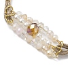 Glass & ABS Plastic Imitation Pearl Link Bracelets BJEW-JB10425-3