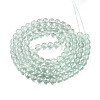 Baking Paint Transparent Glass Beads Strands DGLA-N006-8mm-08-2
