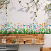 11Pcs 11 Styles Plant Theme PET Hollow Out Drawing Painting Stencils DIY-WH0394-0146-4