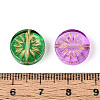 Baking Paint Transparent Glass Beads DGLA-N018-19-3