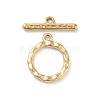 Ion Plating(IP) 304 Stainless Steel Ring Toggle Clasps X-STAS-A092-09B-G-1