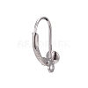 Rhodium Plated 925 Sterling Silver Leverback Earring Findings STER-I017-092B-P-3