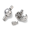 304 Stainless Steel European Clasps with Cord Ends SA-CBABC0F-08P-2