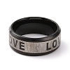201 Stainless Steel  Word Love Finger Ring for Valentine's Day RJEW-I089-06EBP-3