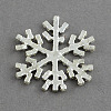 Shining Snowflake Brass Grade A Crystal Rhinestone Cabochons RB-R008-08-2