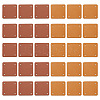 Olycraft 30Pcs 2 Colors 4-Hole Imitation Leather Label Tags AJEW-OC0003-99-1