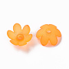 Frosted Acrylic Bead Caps MACR-S371-07A-724-2