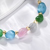 Cat Eye Beaded Bracelets for Women G-P563-07P-21-2