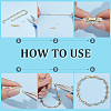 10Pcs Brass Micro Pave Clear Cubic Zirconia Watch Band Clasps KK-PH0014-30G-3
